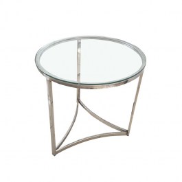 Stolik okrągły szklany HUGO stolik kawowy