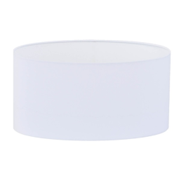 Biały owalny abażur do salonu na komodę glamour POLLY 60 cm